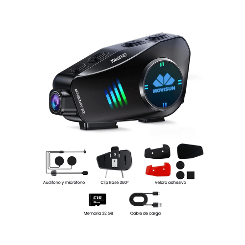 Wow Intercomunicador KY-800 Con Cámara Para Casco De Moto - Movisun
