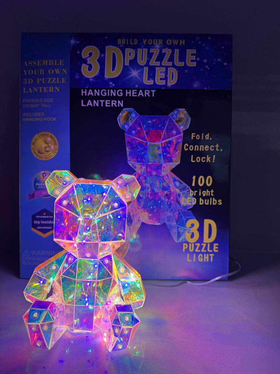 Lámpara Diferentes Diseños Puzzle 3D