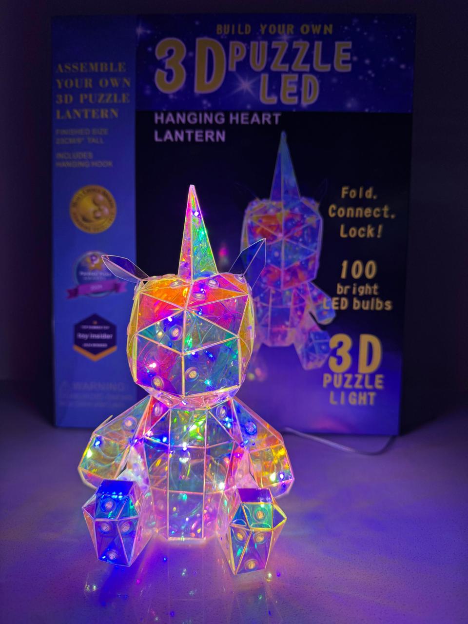 Lámpara Diferentes Diseños Puzzle 3D