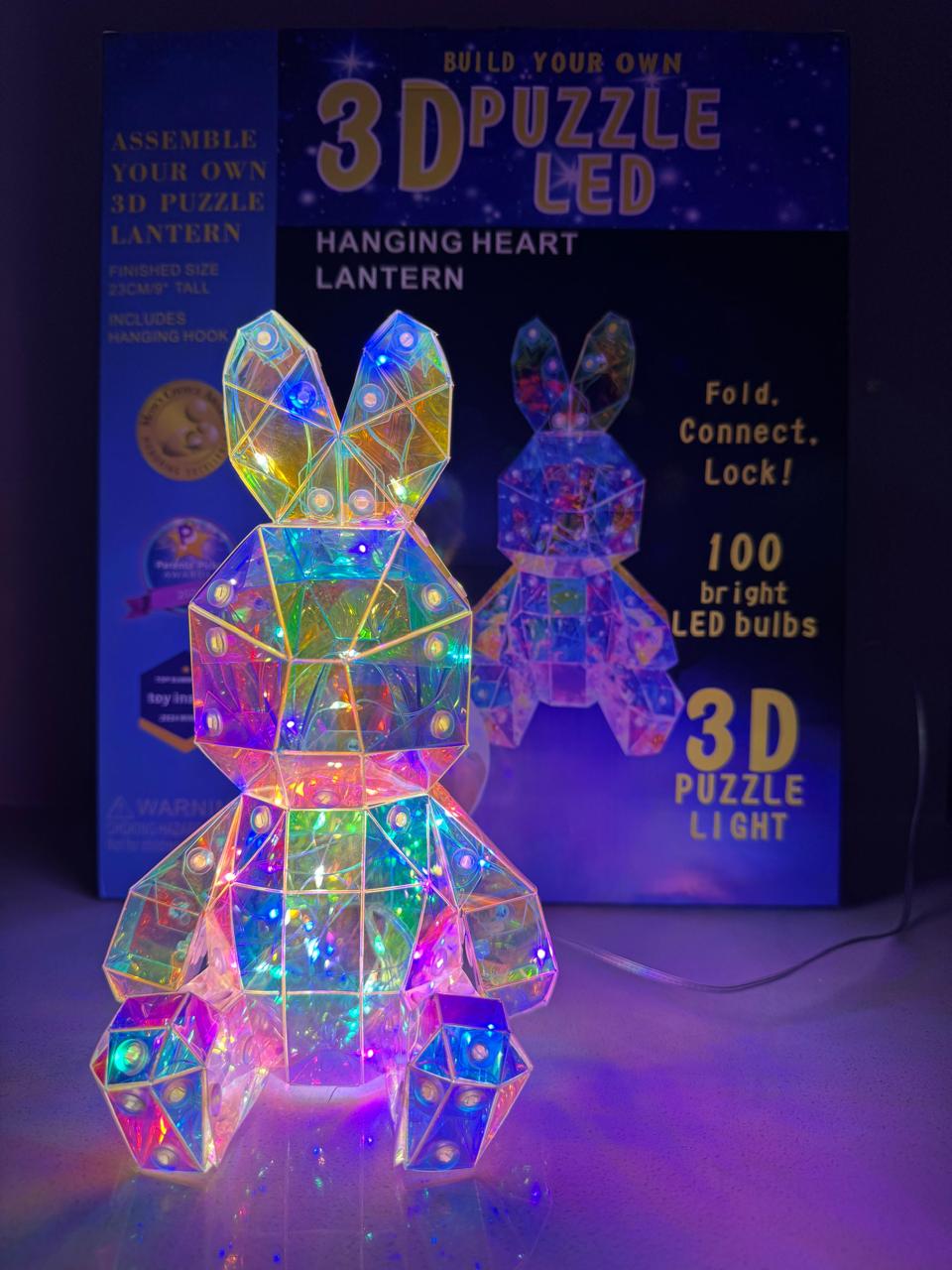 Lámpara Diferentes Diseños Puzzle 3D