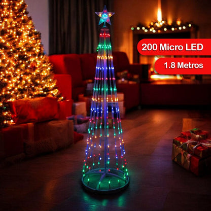 Árbol de Navidad LED de 1,80 metros